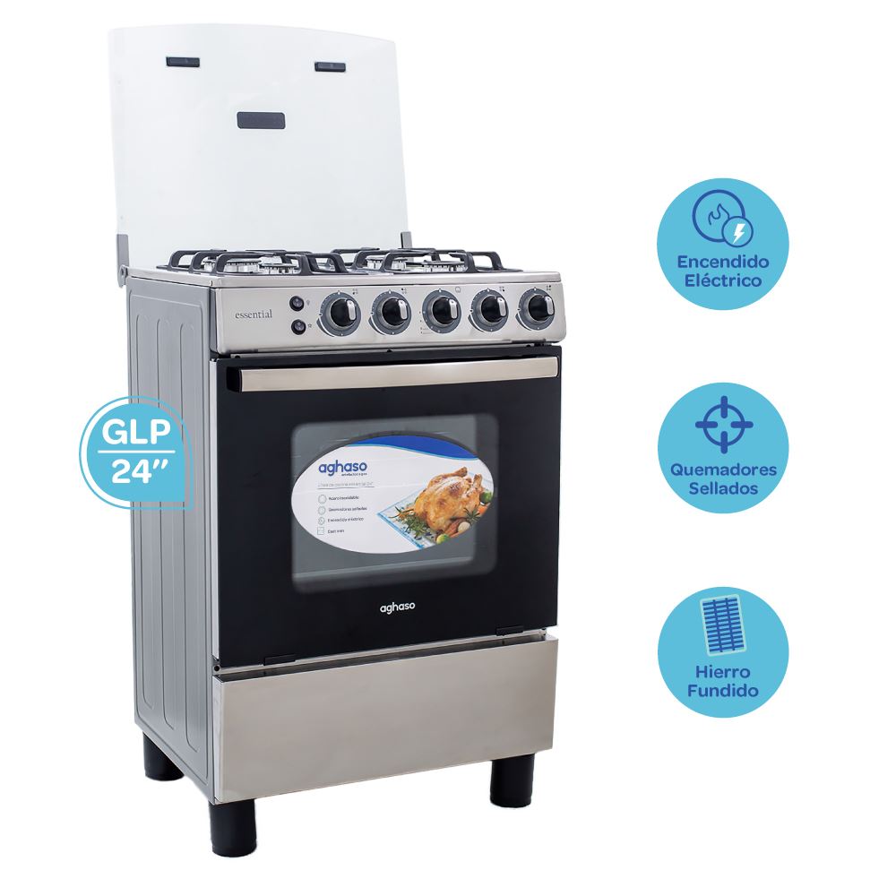 Cocina AGHASO ESSENTIAL 4 Hornillas GLP